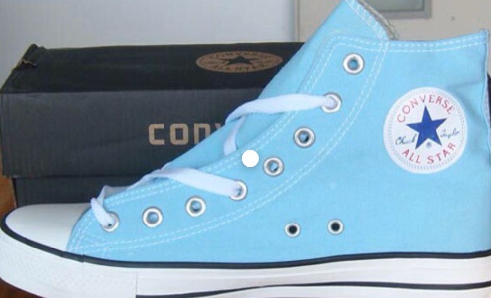 light blue converse high tops