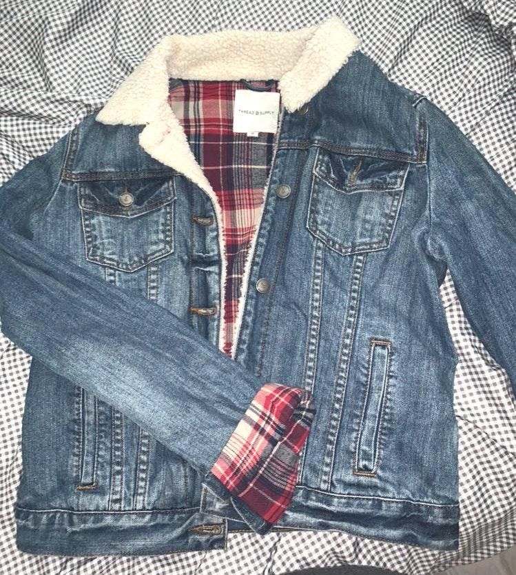 fluffy trucker jacket