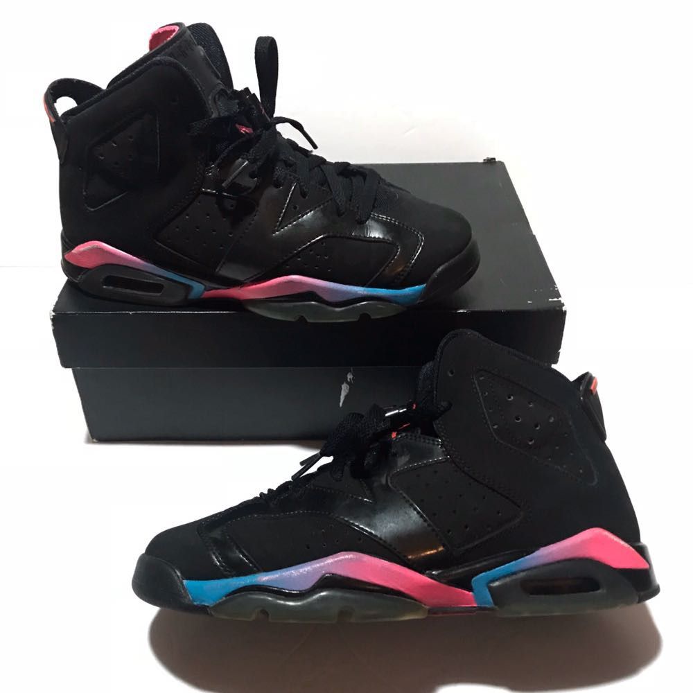 jordan retro 6 blue and pink