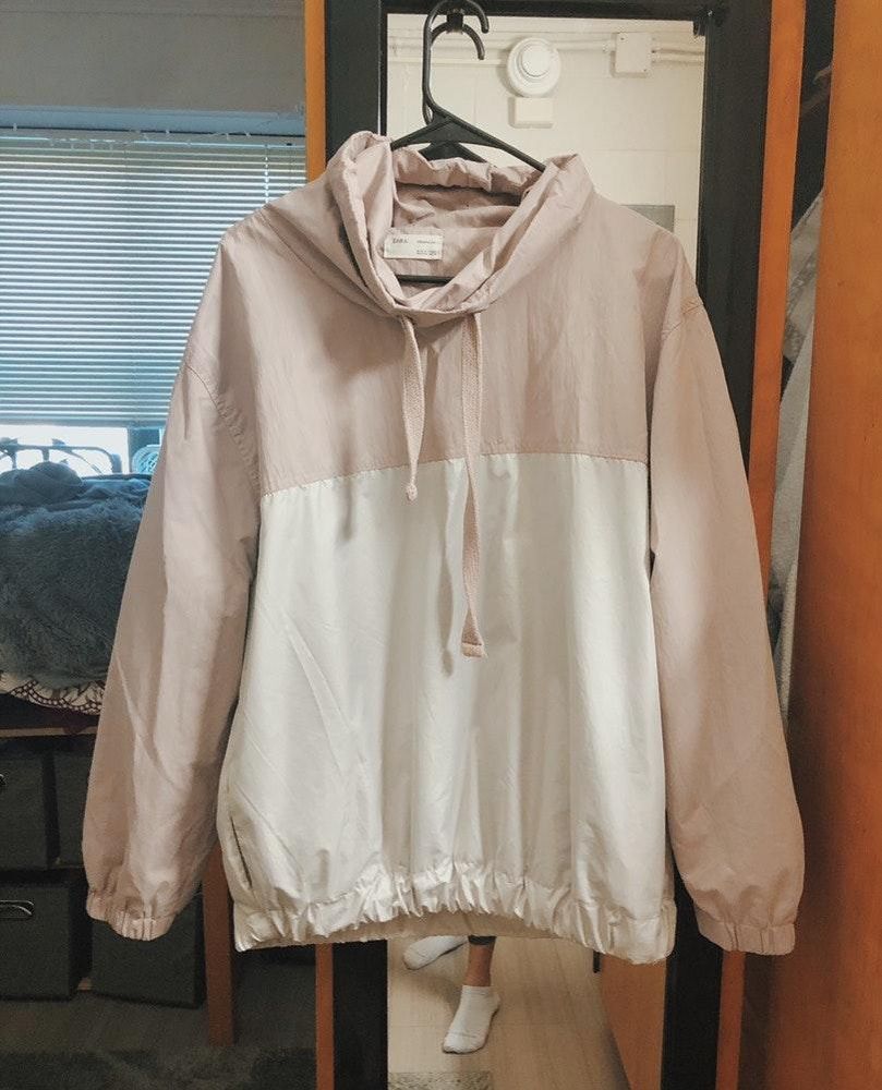 zara windbreaker womens