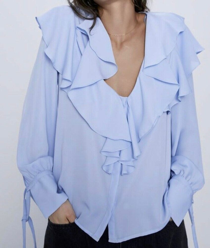 ruffled blouse zara