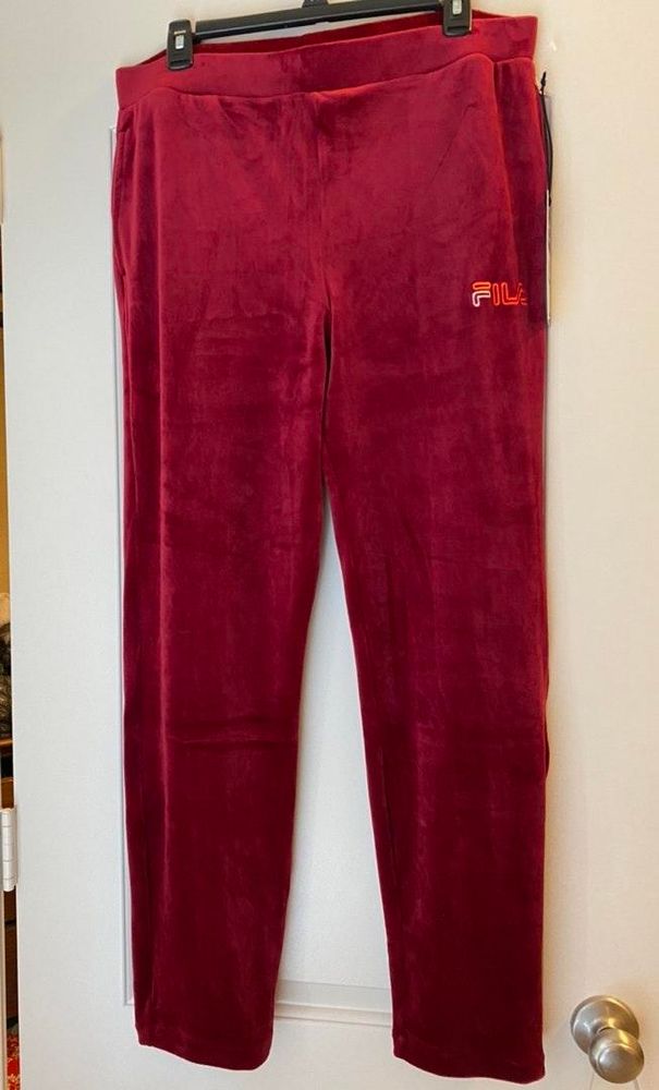 fila velour joggers
