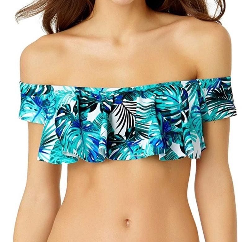 off the shoulder swim top