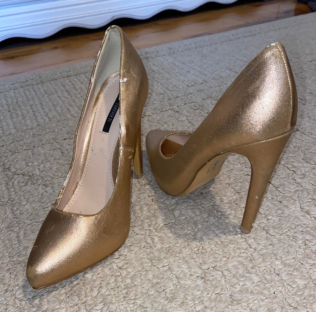 rose gold heels forever 21