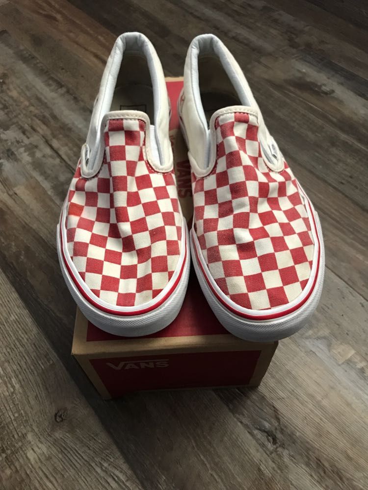 how to clean red checkered vans