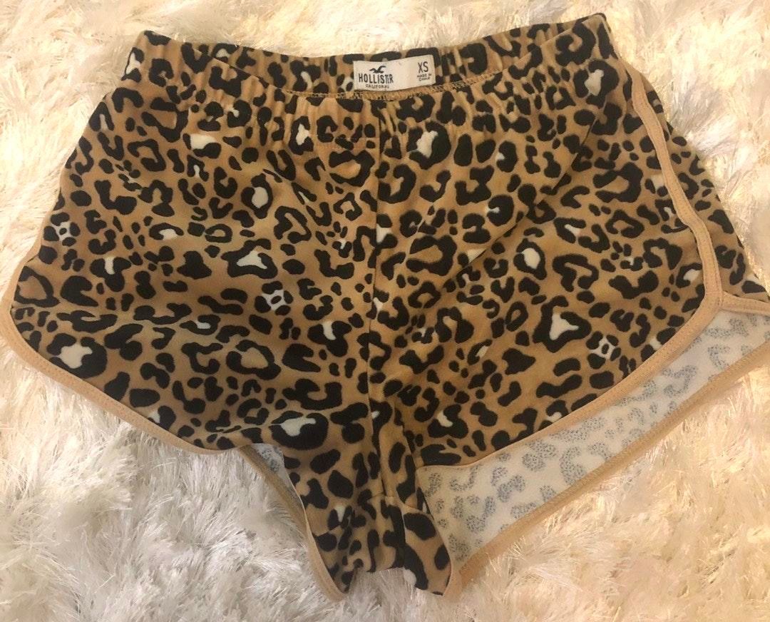 hollister leopard shorts