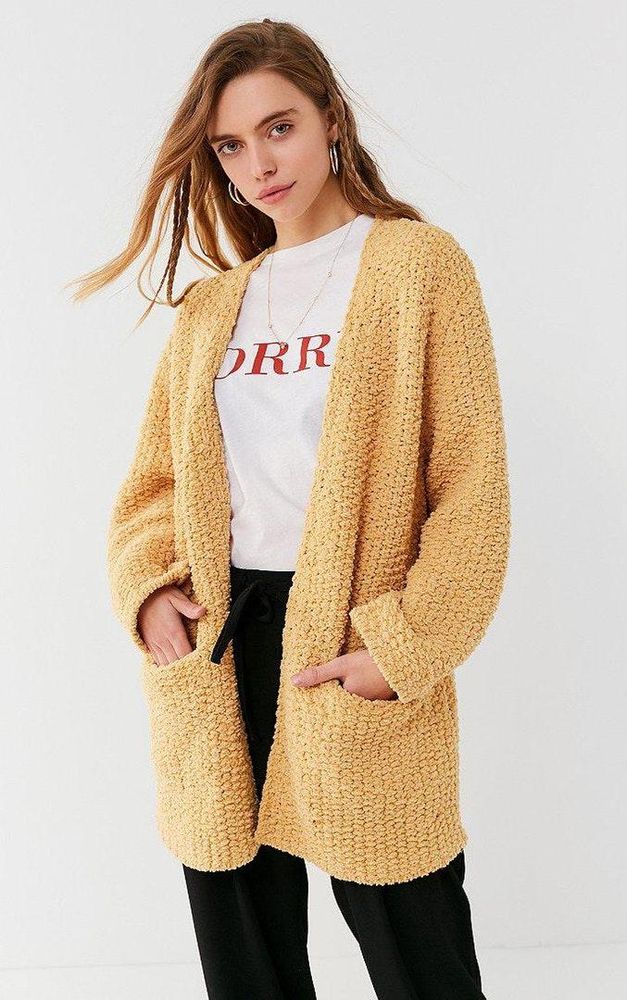 urban outfitters yellow cardigan