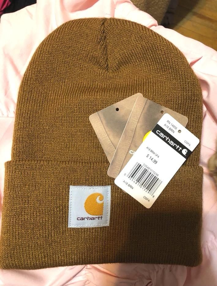 burnt orange carhartt beanie