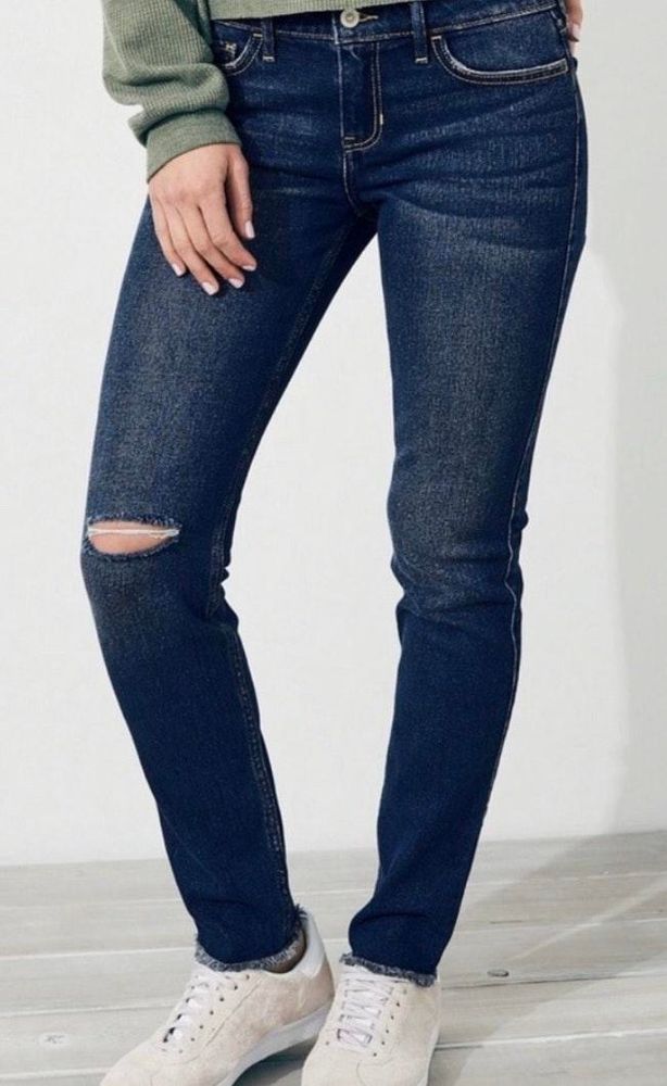 hollister embroidered jeans