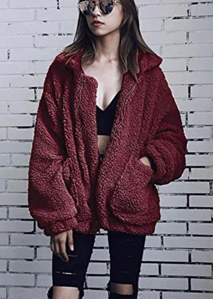 new balance faux fur jacket