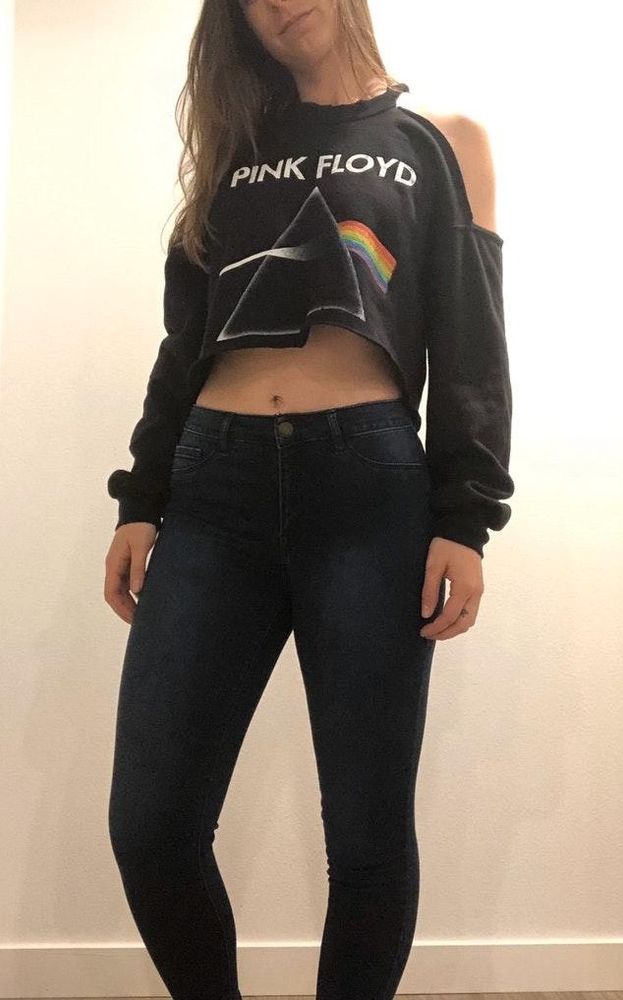 pink floyd crop top forever 21