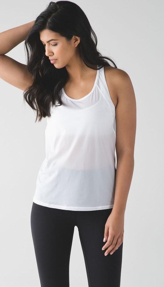 white lululemon tank