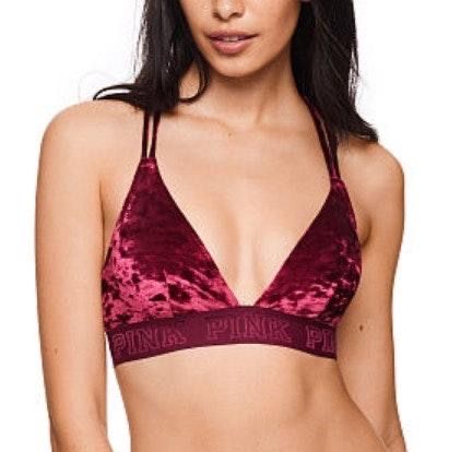 red velvet bralette
