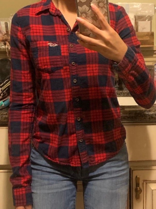 hollister plaid shirts