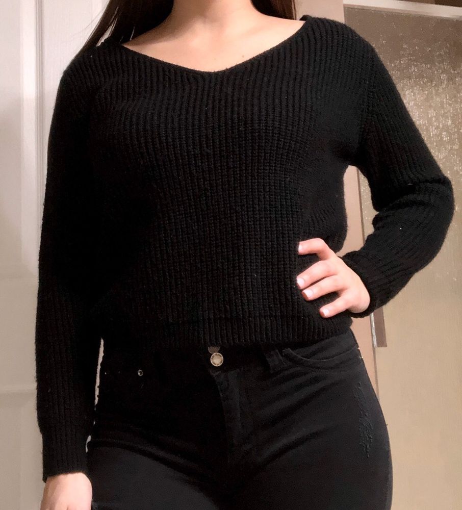 forever 21 twist back sweater