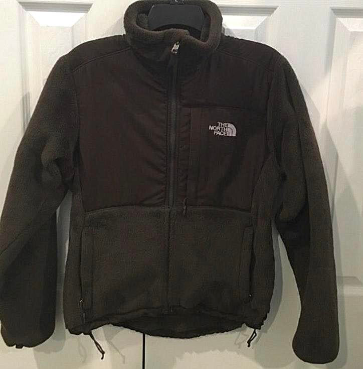 The North Face Brown Fuzzy Jacket Curtsy The North Face Brown Fuzzy Jacket Curtsy