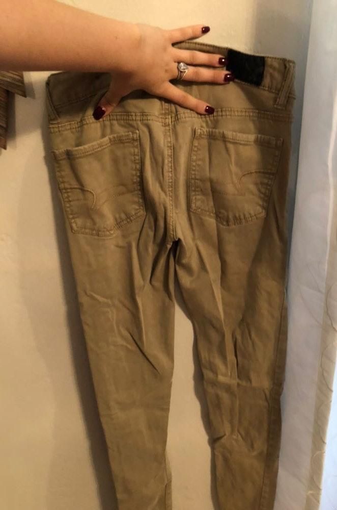 american eagle skinny khakis