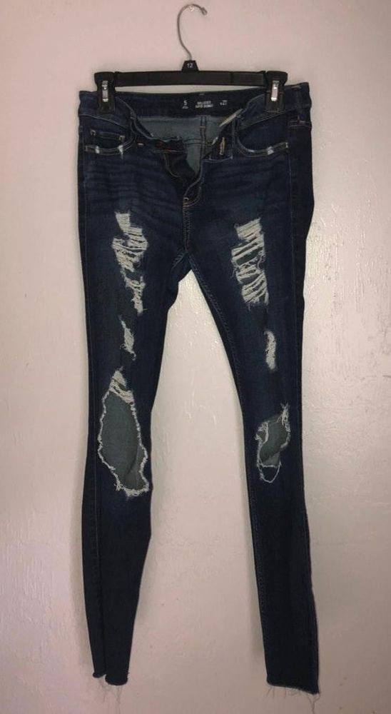 hollister super skinny ripped jeans