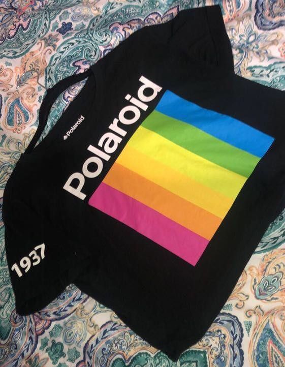 forever 21 polaroid crop top