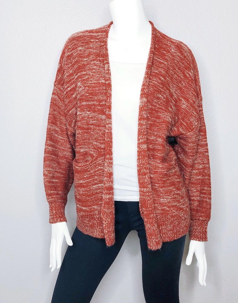oversized open front cardigan