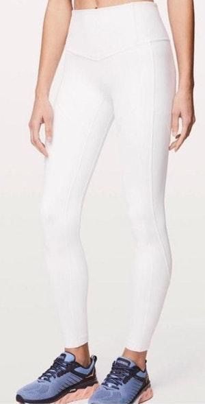 white lulu lemon leggings