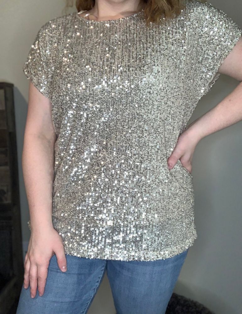 rachel zoe sequin top