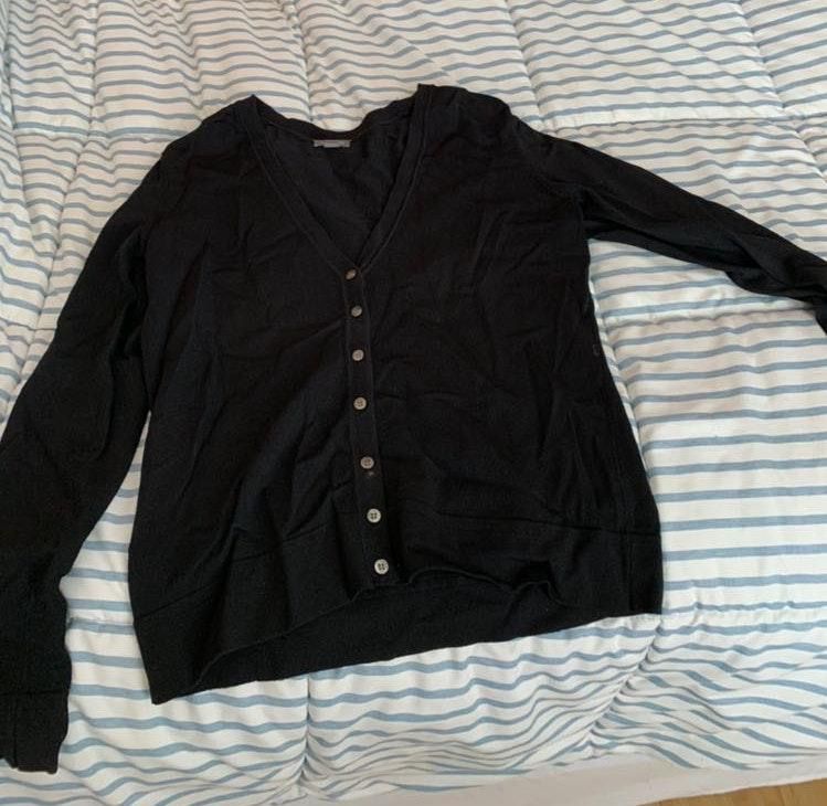 ann taylor black cardigan