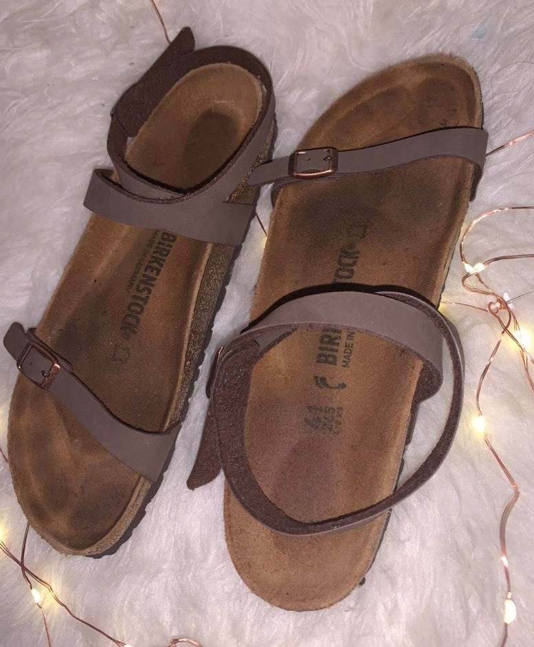 birks that wrap around ankle