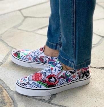 mash up slip on vans