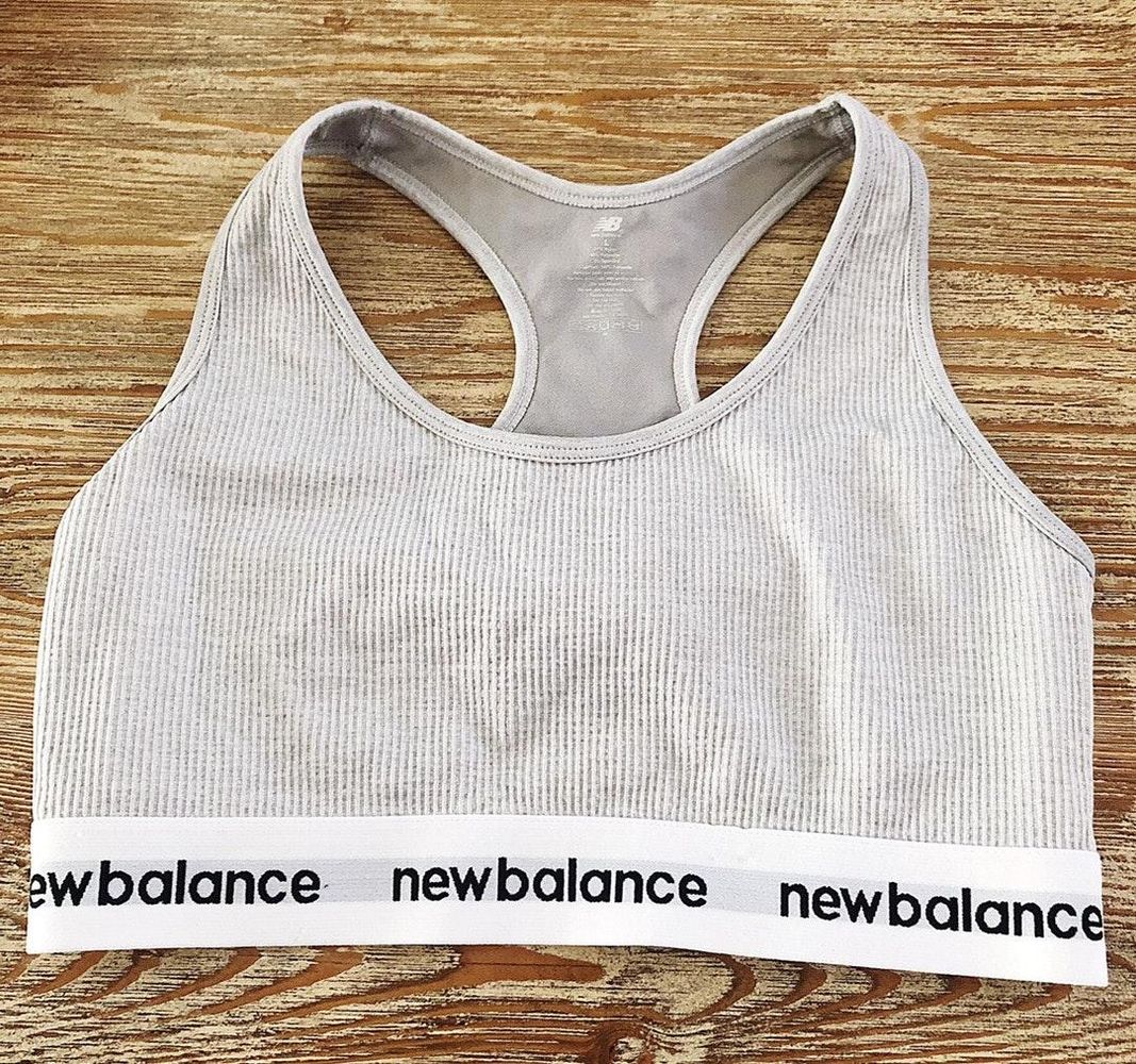 new balance ribbed sports bra