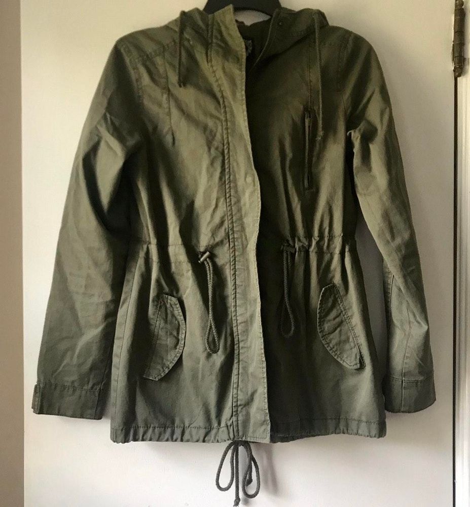 green utility jacket with hood