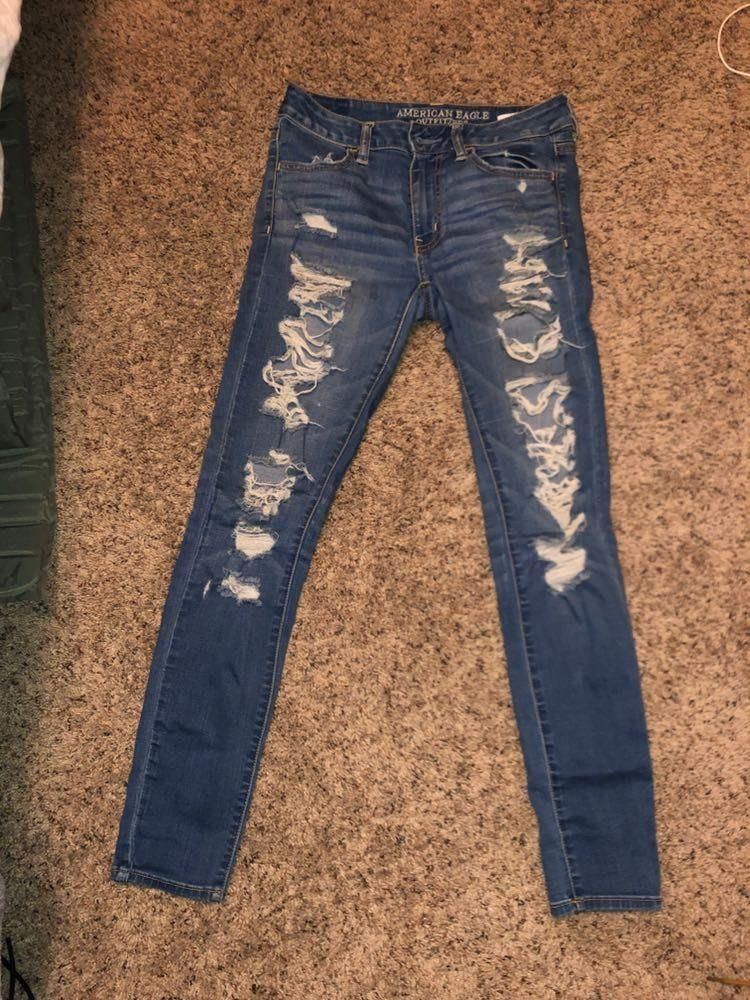 american eagle super super stretch jeans