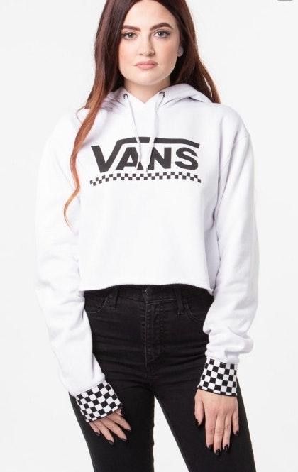 vans cropped hoodie