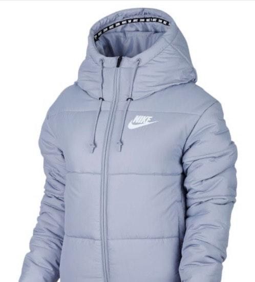 blue nike puffer coat