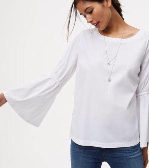 loft bell sleeve top