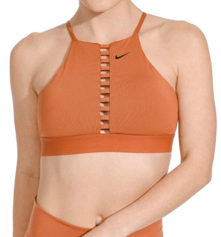 nike sports bra orange