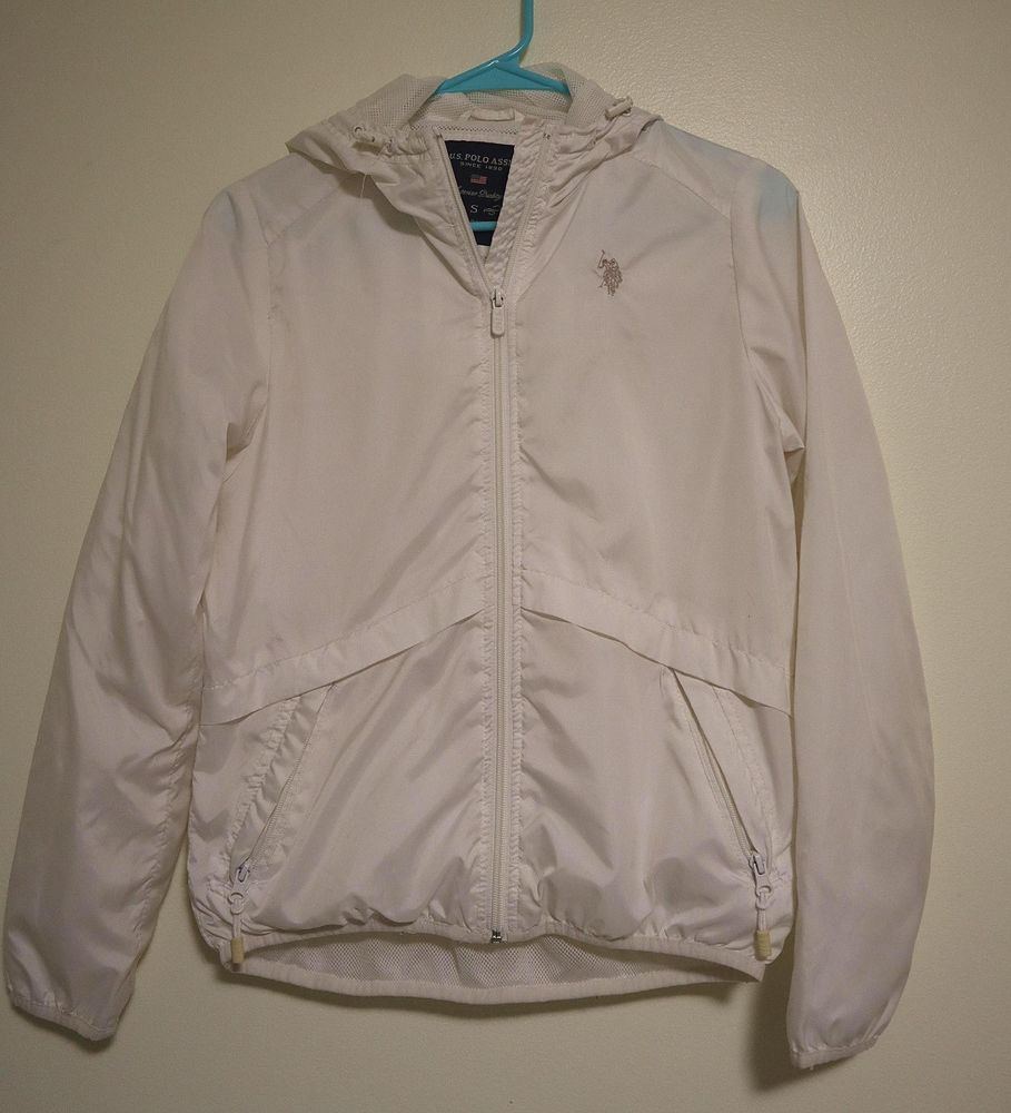 ralph lauren white windbreaker