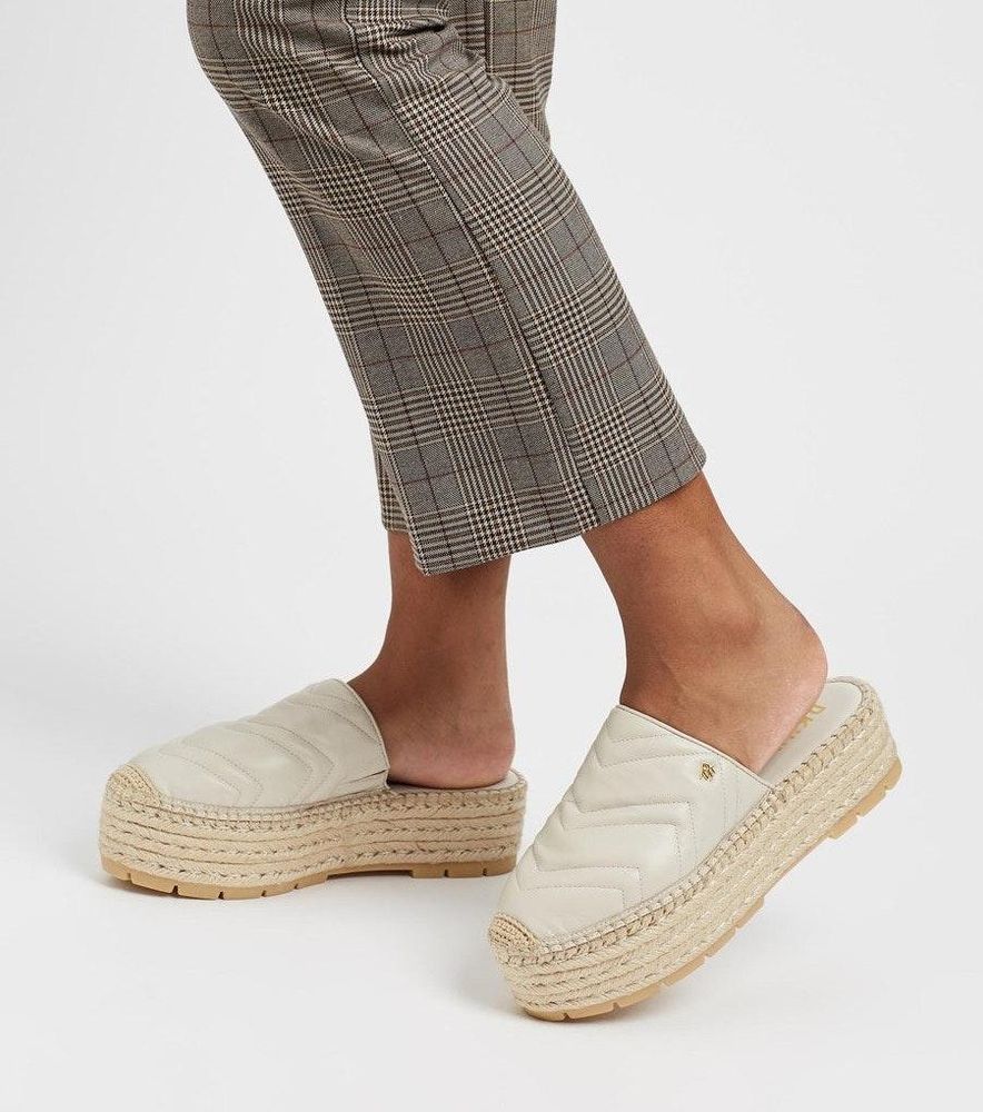 dkny ricki espadrille flatform mules