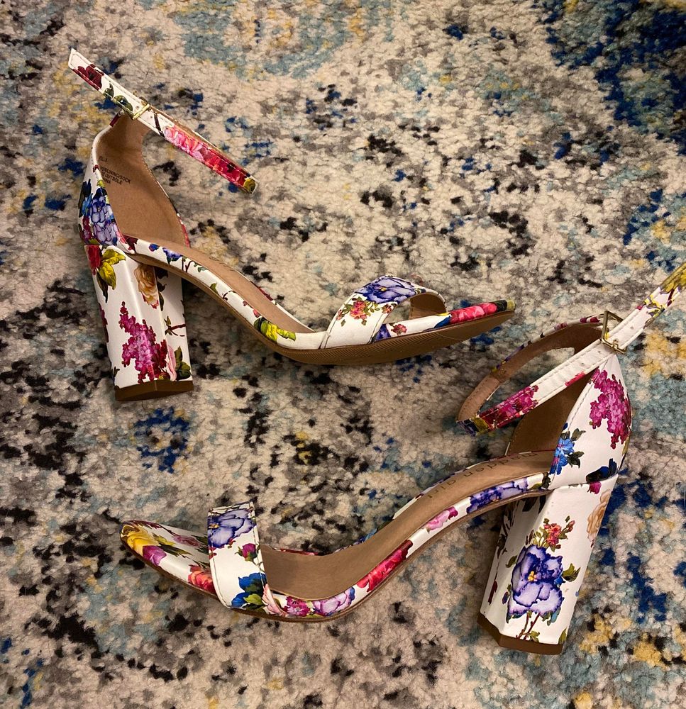 floral heels