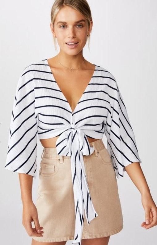 wrap top cotton on