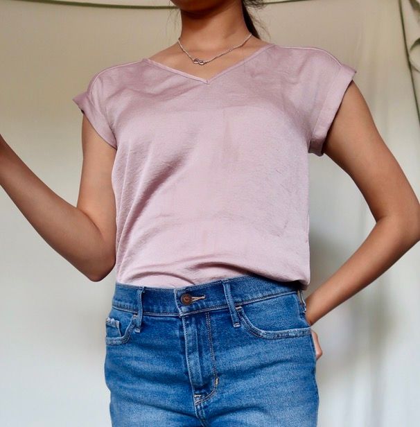 express pink blouse