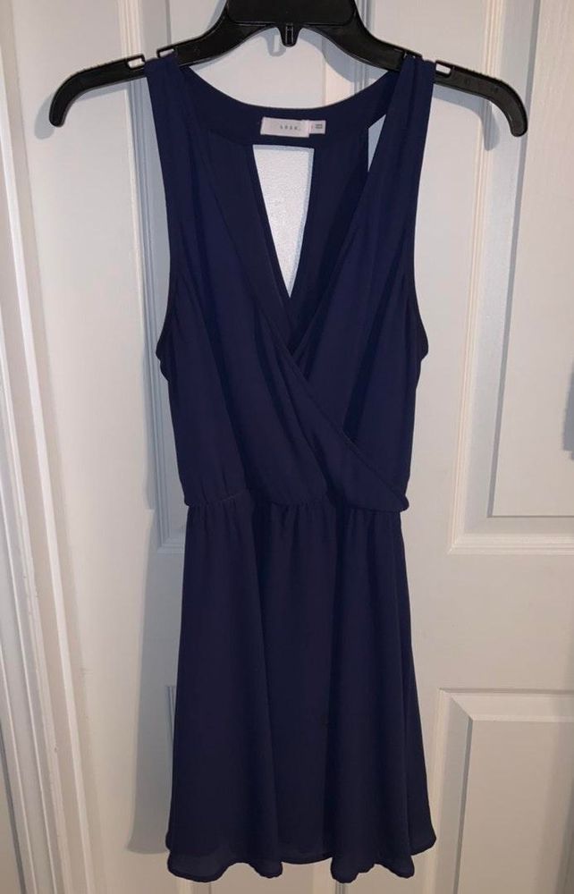Lush Clothing Lush Navy Blue Dress Curtsy