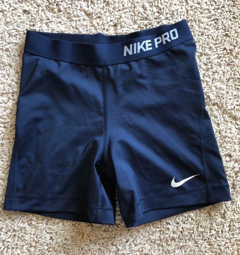 navy blue nike pro spandex