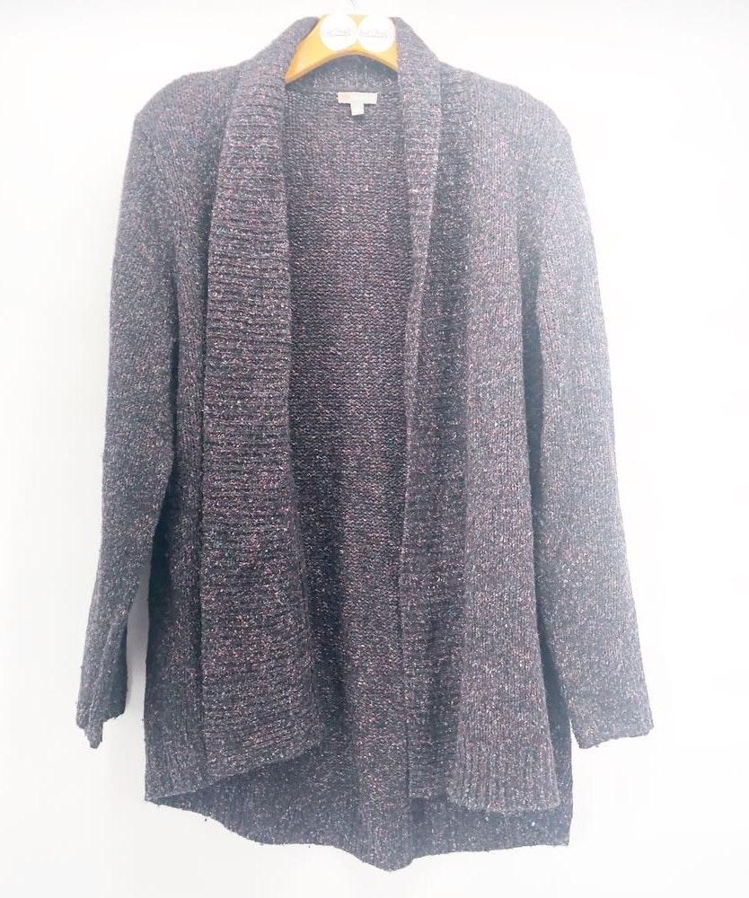 talbots black cardigan
