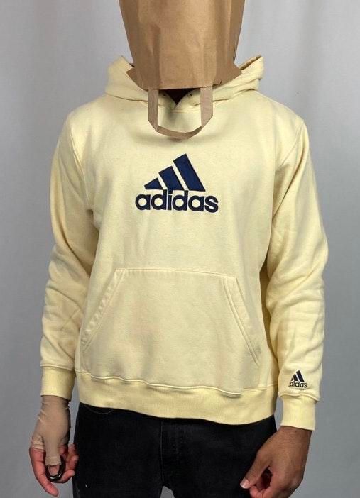 pastel yellow adidas hoodie