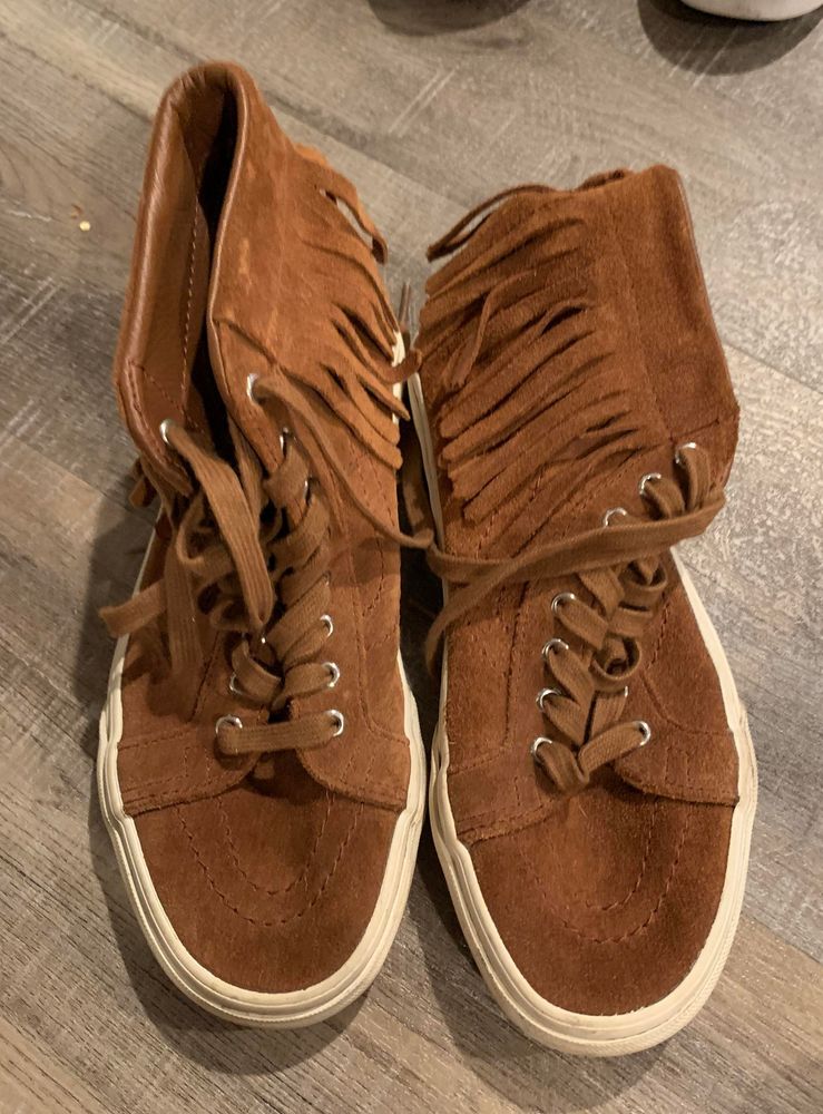 vans fringe high tops