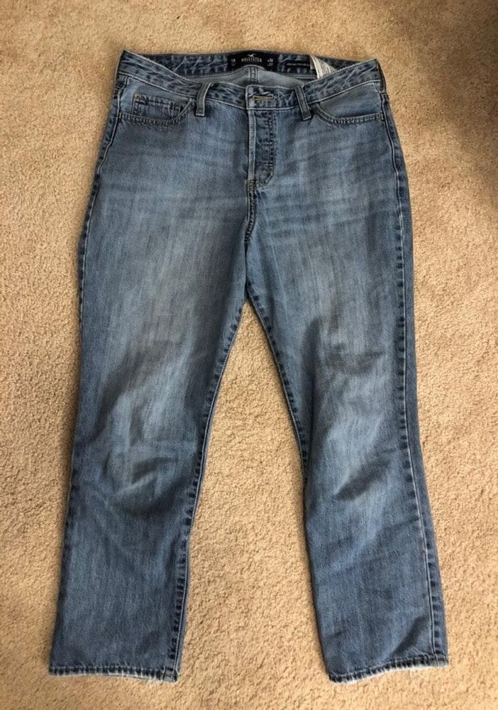 hollister high rise vintage straight jeans