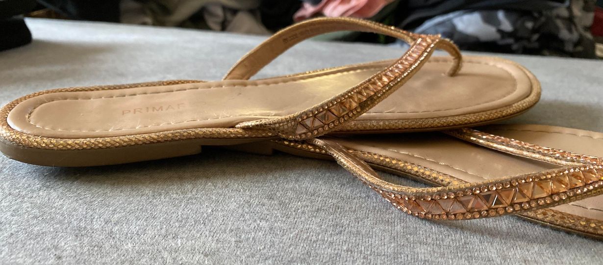 primark rose gold sandals