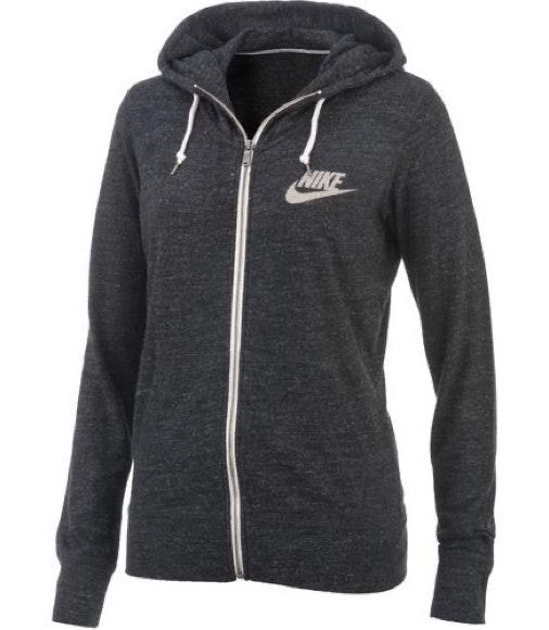 nike gray zip up