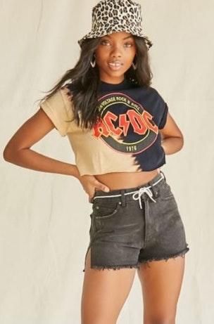 ac dc crop top forever 21